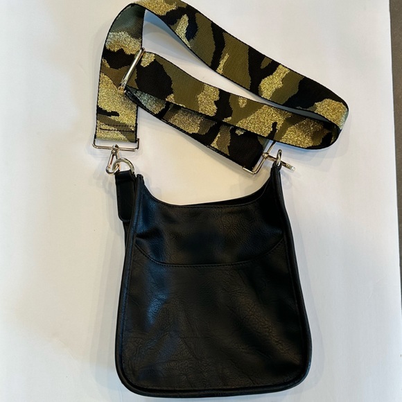 Ah Dorned Vegan Mini Crossbody Messenger Bag with Adjustable Camo Guitar Strap - Picture 2 of 9